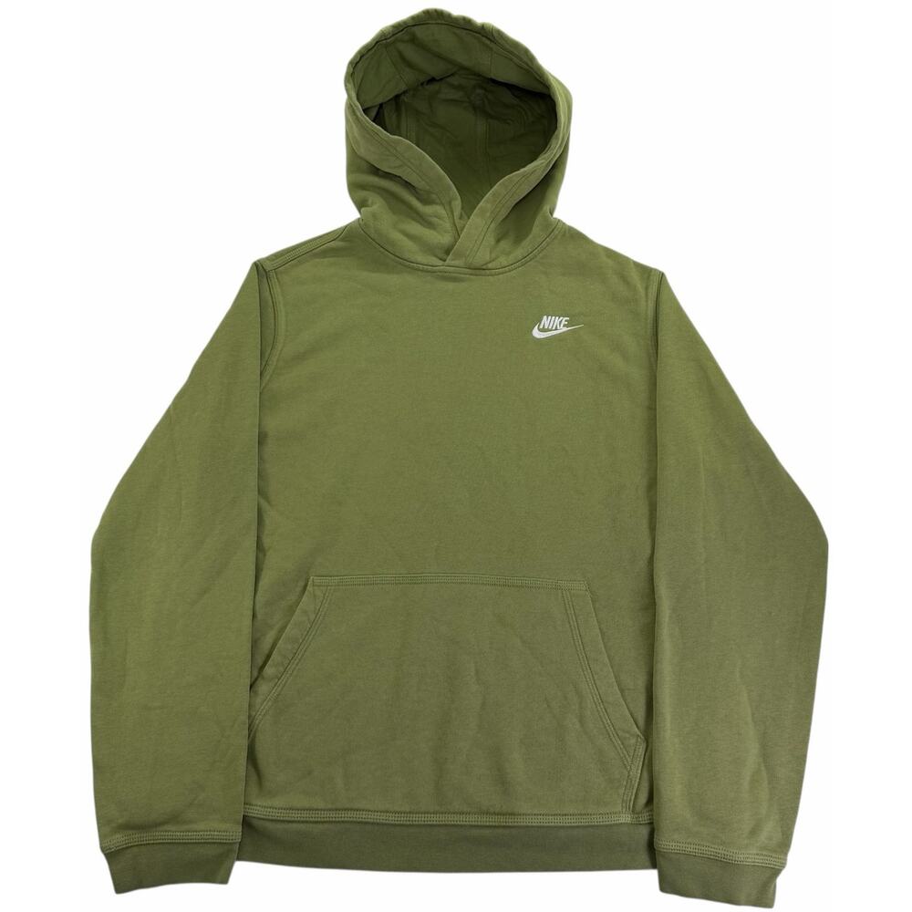 Nike Sportswear Club Fleece Hoodie Big Kids Boys XL Green Sweatshirt da5114-334